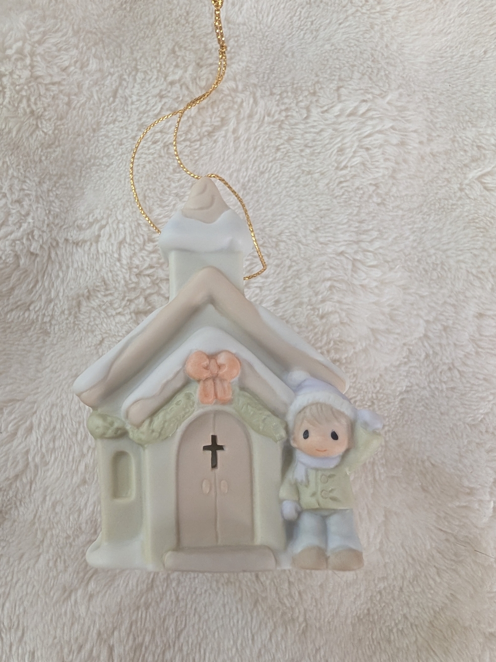 Vintage 1993 Precious Moments Sugar Town Chapel Ornament #530484 w/ Box